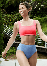 Summer Crinkle Bikini Bra Top